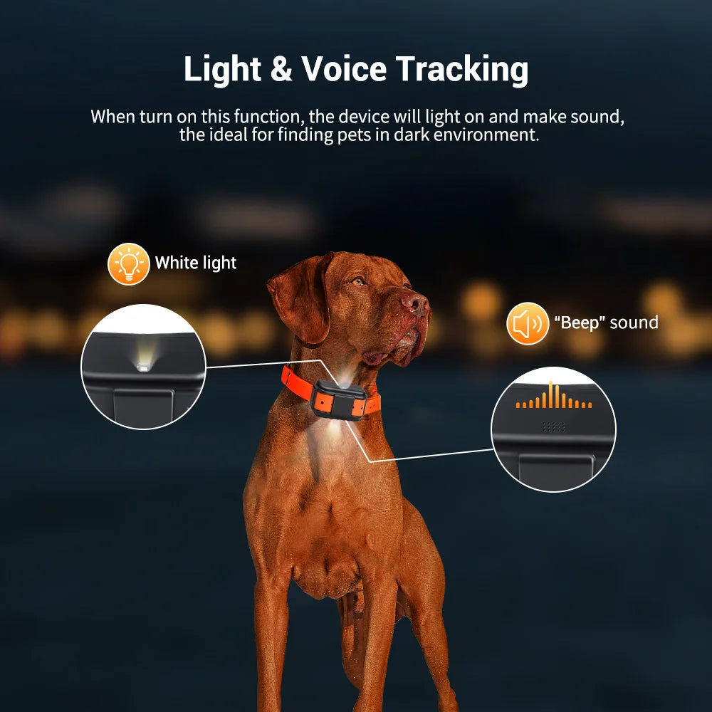 MiCODUS 4G MP50G Dog GNSS Tracker 4000mAh for Hound Voice History Record Waterproof