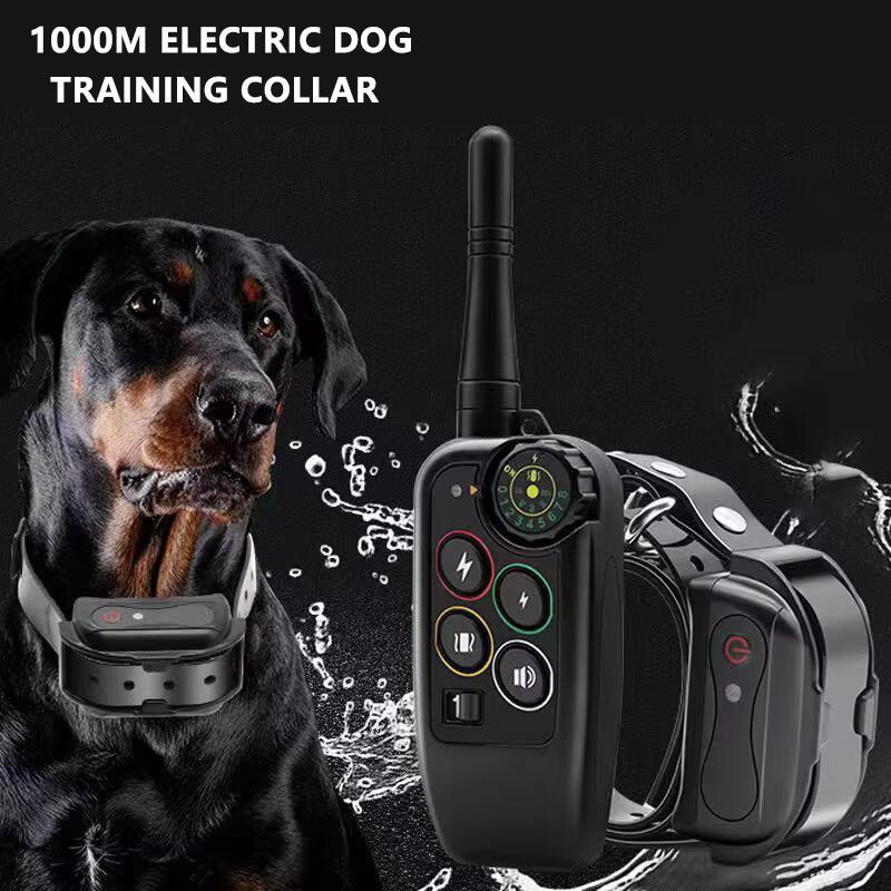 Electric Dog Training Collar, Anti-Bark Remote Control, 1000m