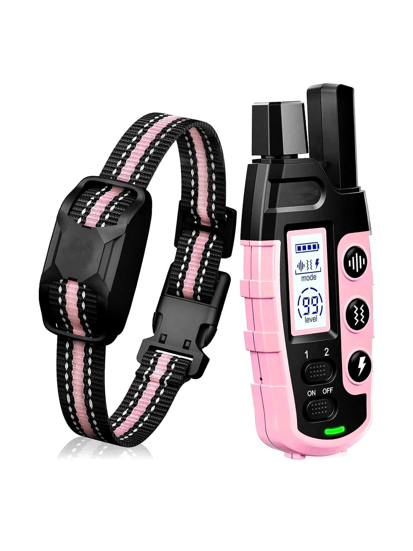 Electric Dog Training Collar Remote Control Waterproof Pet  For 5-120lbs Puppy, 3300Ft