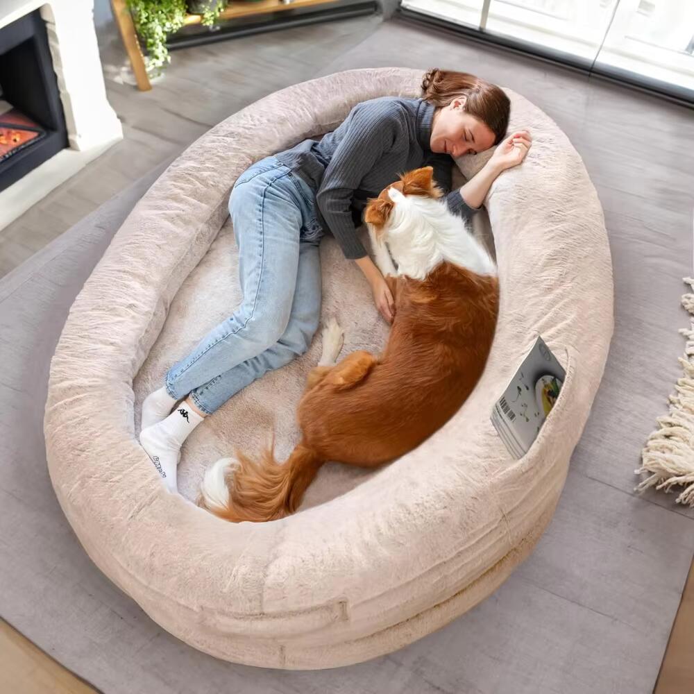 Dog Bed Mat for Pets, Human Sized 72x48x11