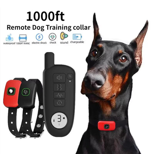 Dog Training Collar, Dogs Bark Collar for Small Medium Large, 1000ft Range